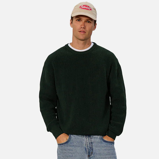 Industrie New England Crew Neck Sweater in Pine