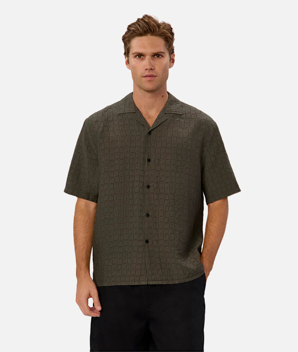 Dress up or keep things casual with the New Ortigia Short Sleeve Shirt by Industrie, now at Harbour Thread men's store in St. Pete, FL. 