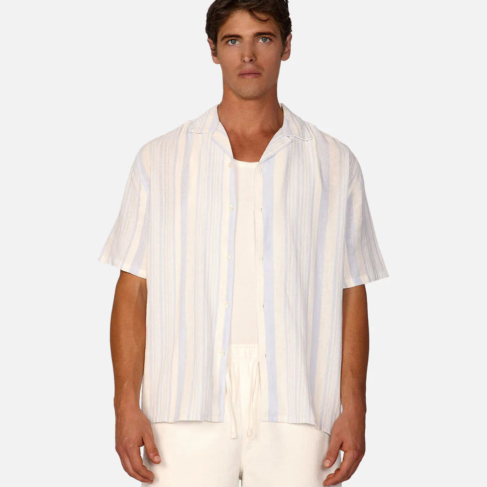 Elevate your everyday summer look in the Positano linen blend shirt from Industrie. Find yours at Harbour Thread in St. Pete, FL!
