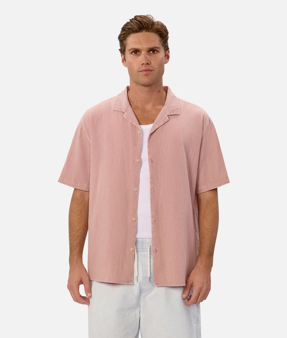 Featuring a soft, textured finish the Washed Magna Shirt is both breathable and comfortable. Find yours at Harbour Thread in St. Pete, FL for cool summer style.