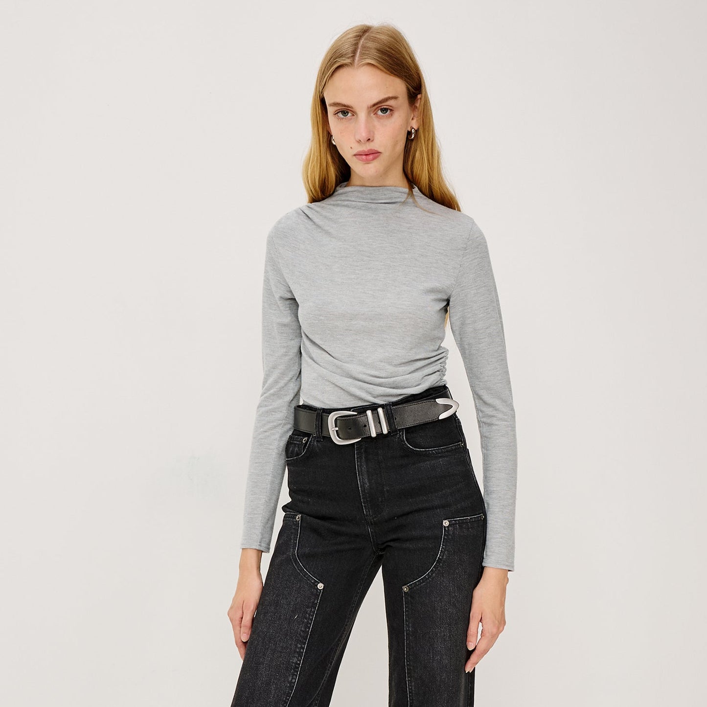 Rails Joelle Top in Heather Grey