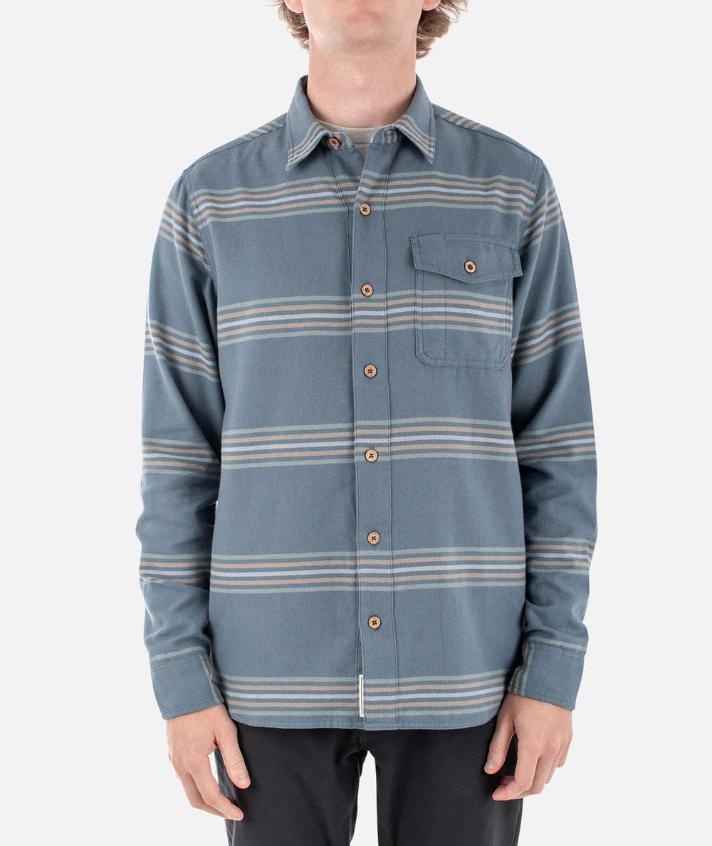 Jetty Essex Oyster Twill Shirt - Storm