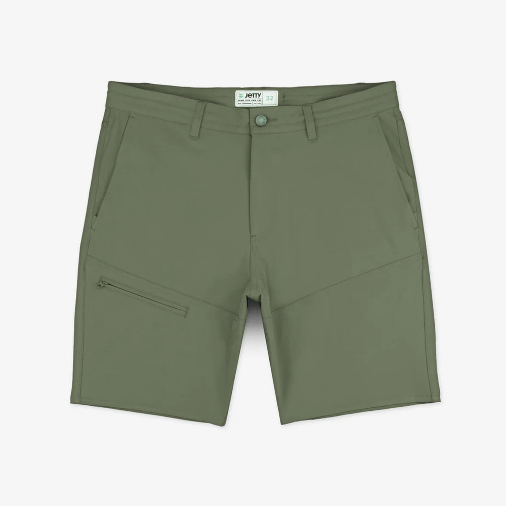 Jetty's Mordecai Utility Short in the color Agave