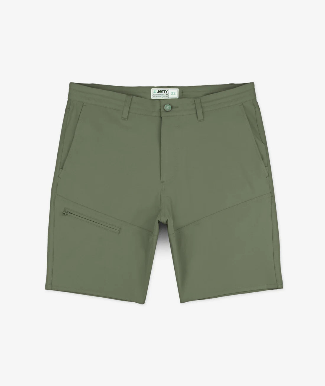 Jetty's Mordecai Utility Short in the color Agave