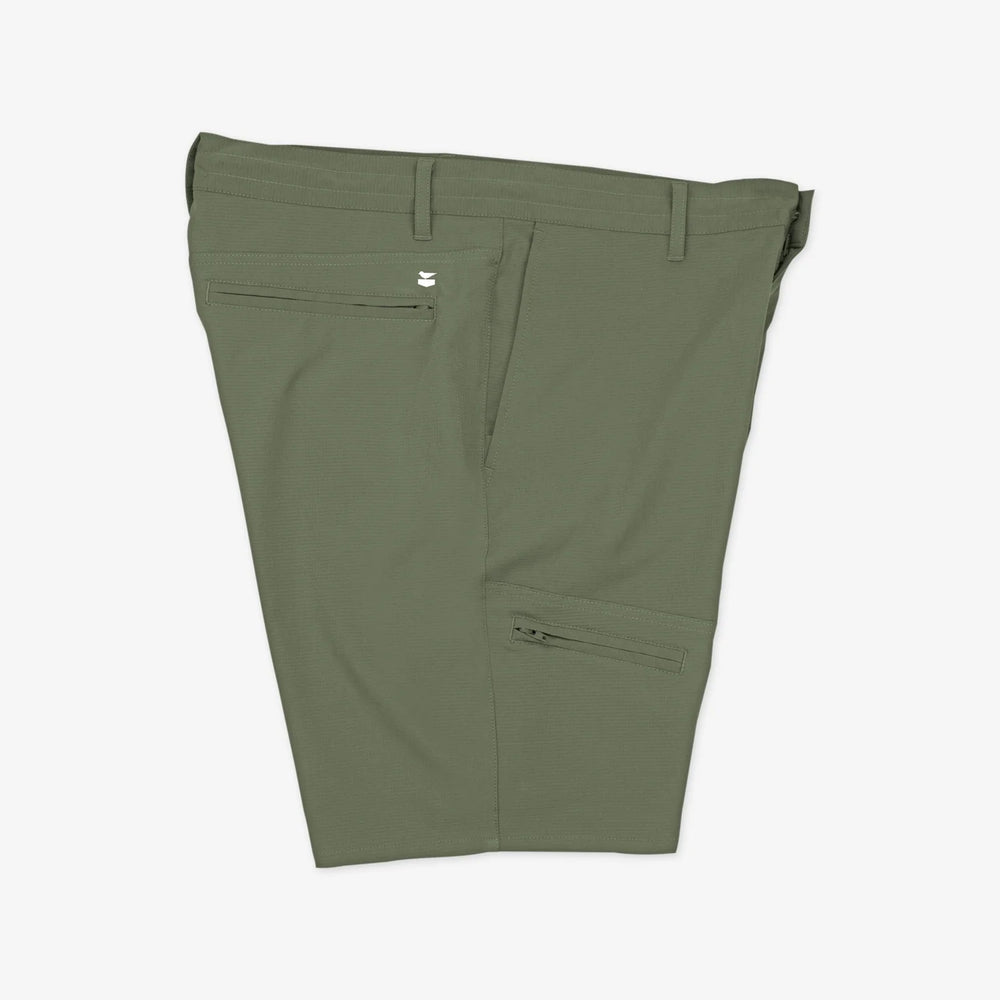 
                      
                        Side pocket detail on Jetty's Mordecai Utility Short in the color Agave
                      
                    