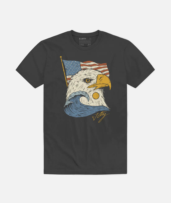 Jetty Land of the Stoke Tee - Black