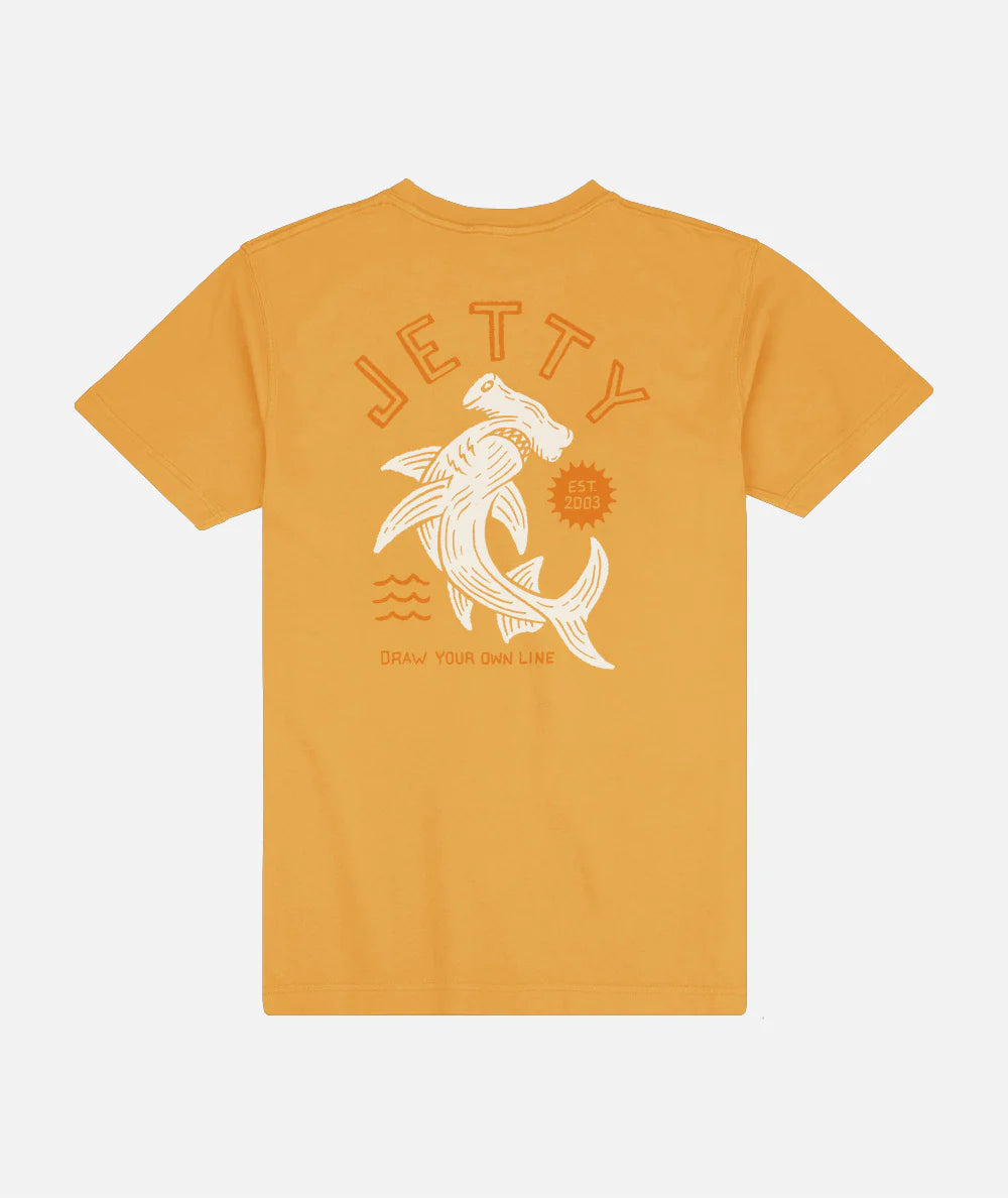 Jetty Hammered Tee - Mustard