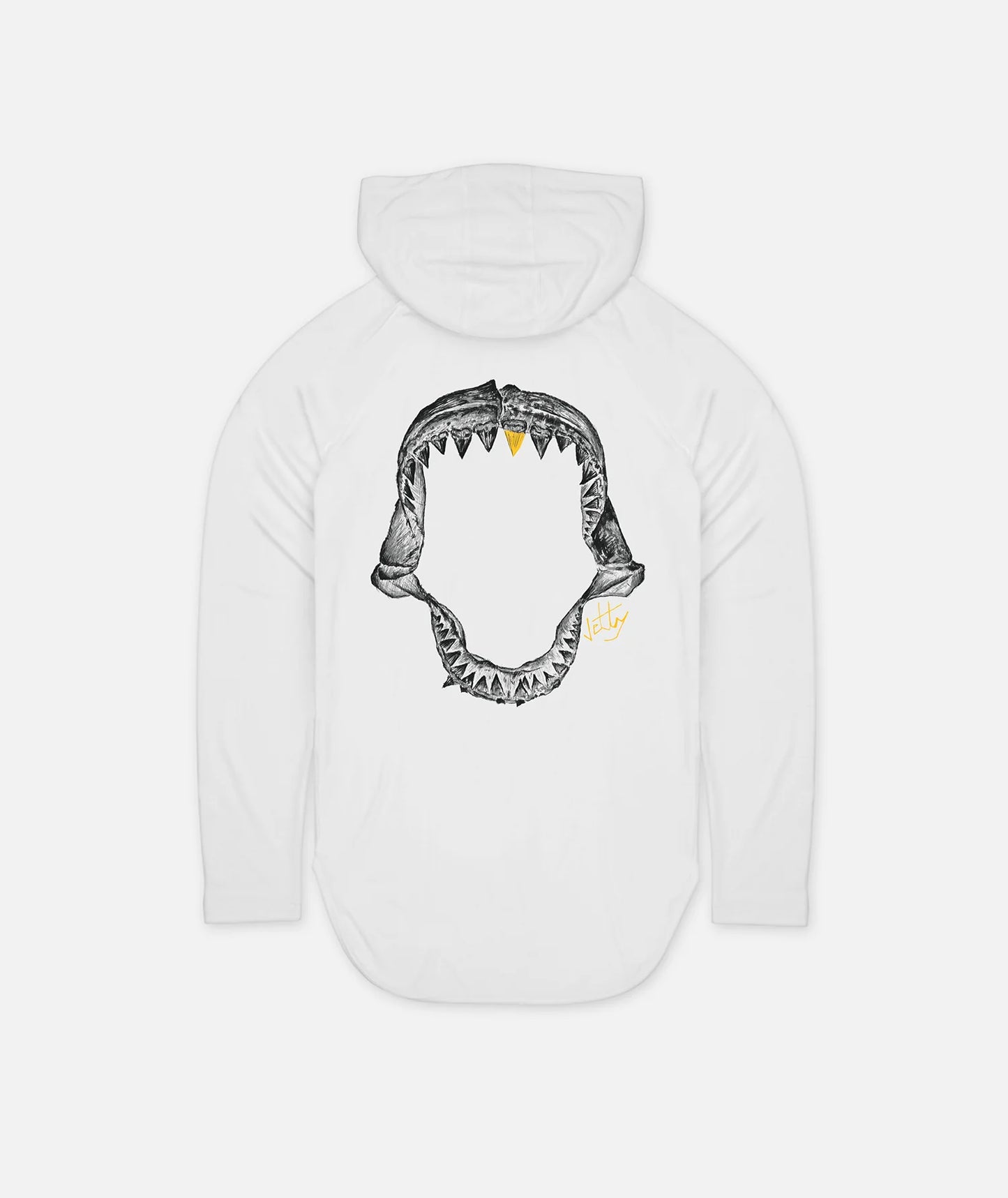 Jetty Jaws UV Hoodie - White