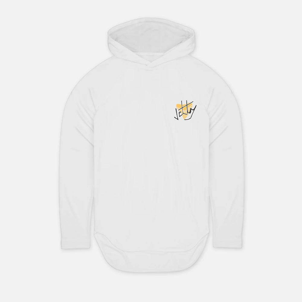 Jetty Jaws UV Hoodie - White