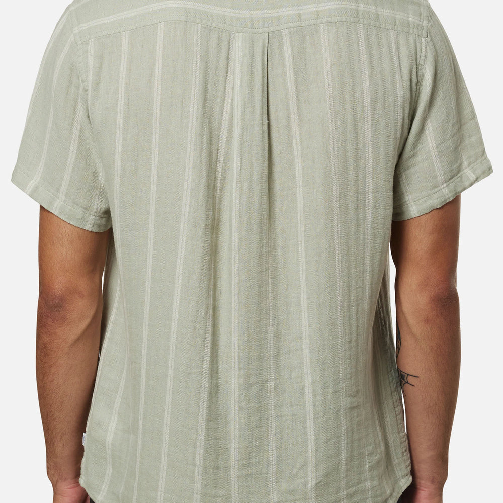 
                      
                        The Katin Alan Shirt offers a relaxed fit with striped herringbone detail
                      
                    