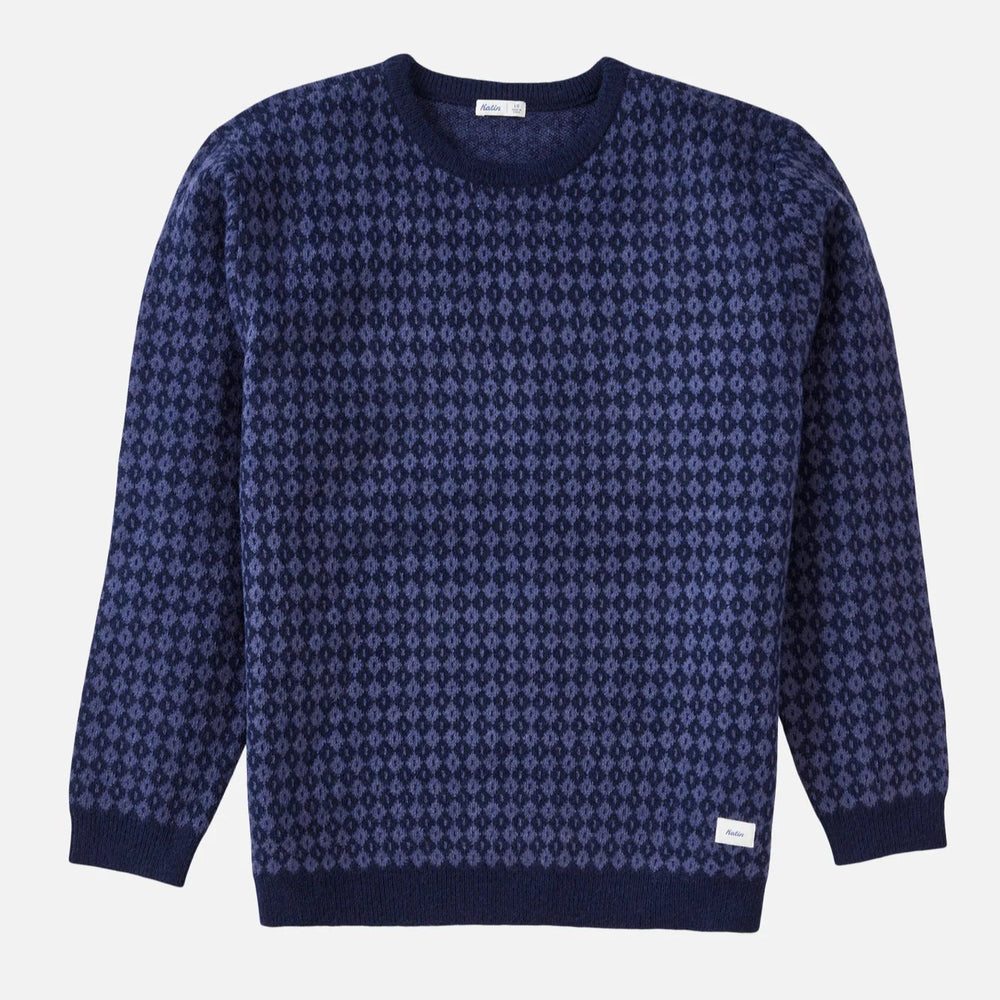 
                      
                        The Katin Check Sweater in the color Polar Navy
                      
                    
