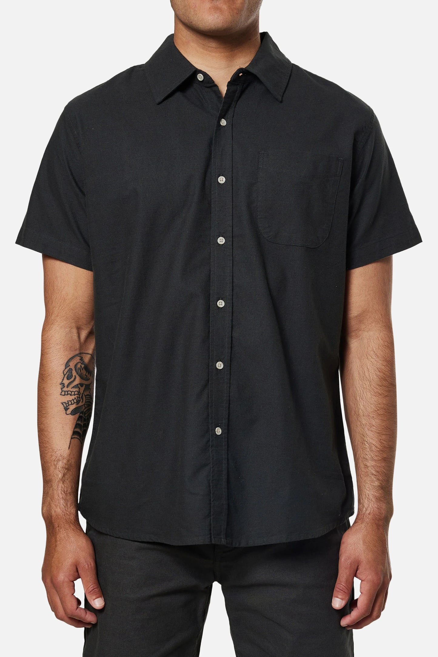 The black wash Colton Oxford Shirt by Katin