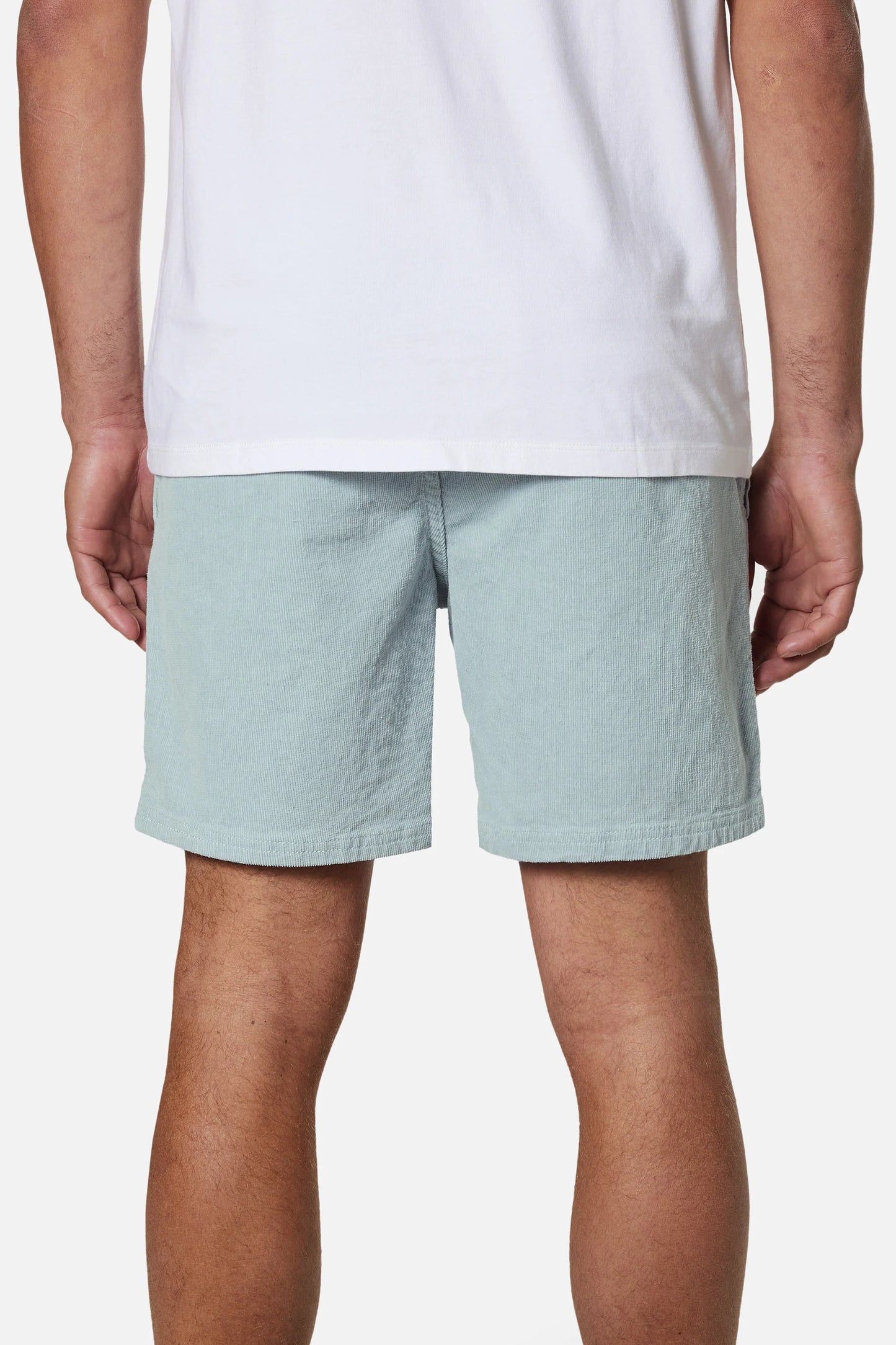 Back view of the Light Blue Cord Local Men's Short by Katin