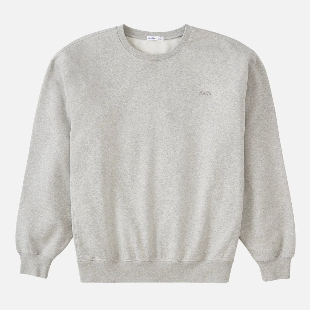 The Katin Embroidered Crewneck in the color Heather Gray