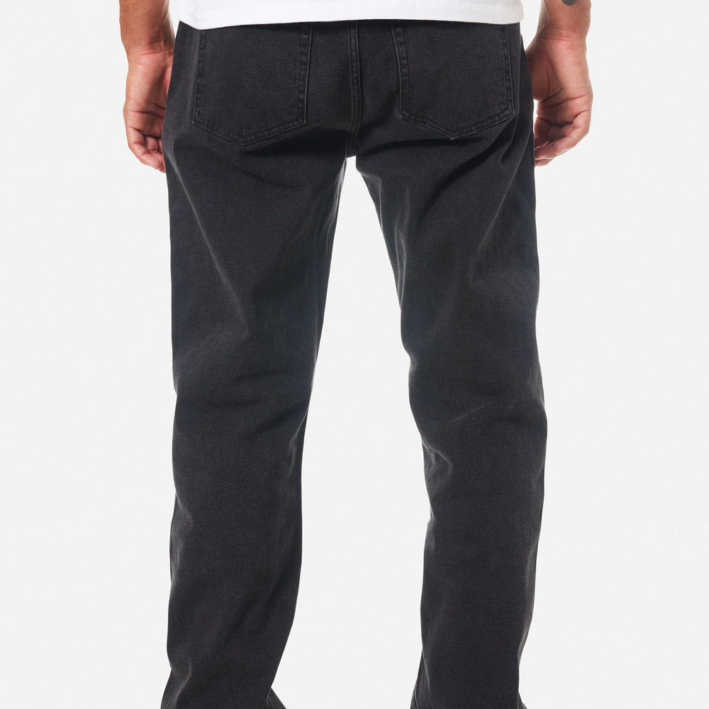 
                      
                        Back view of the Washed Black George 64 Relaxed Men's Jeans by Katin
                      
                    