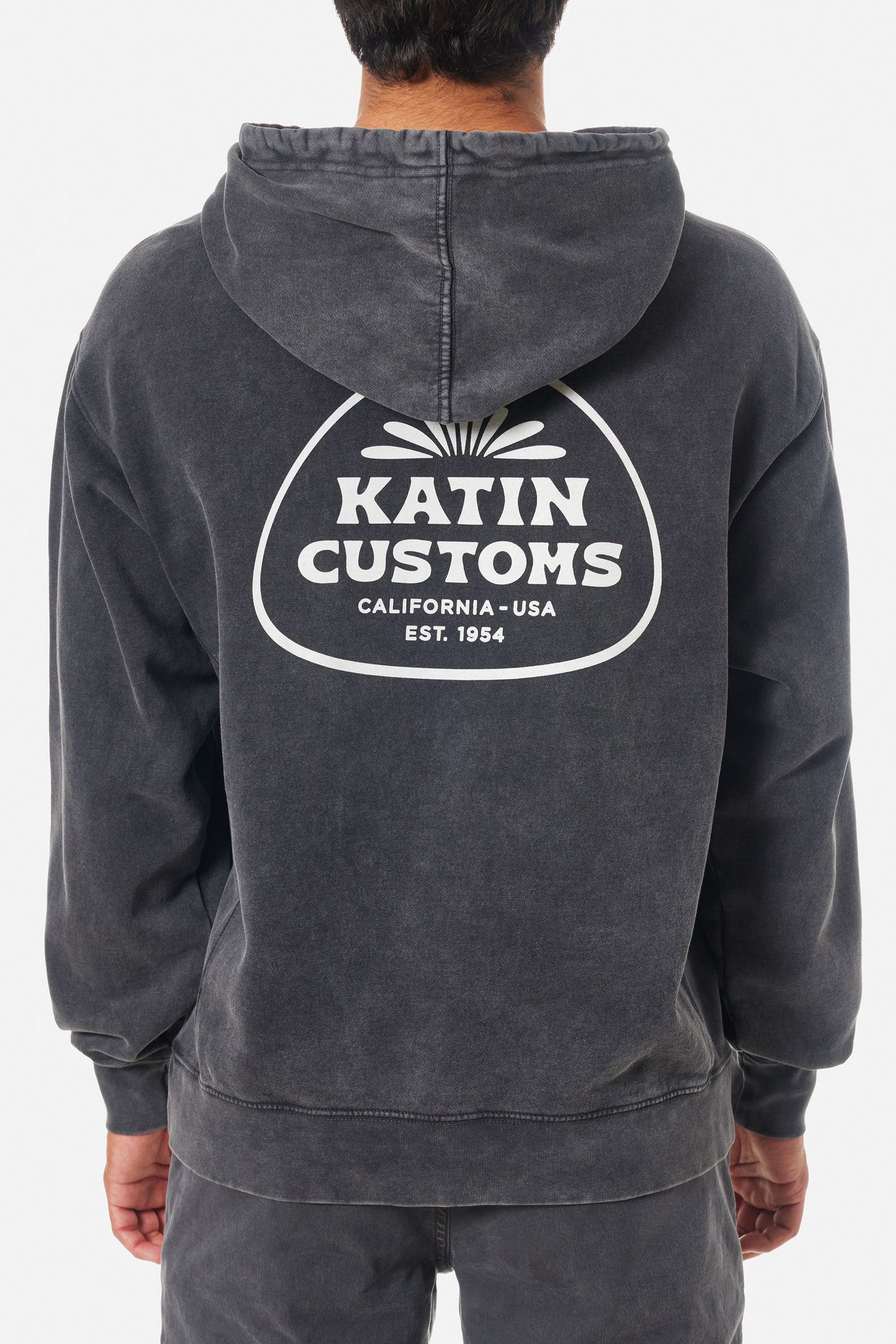 Back view of the Guide Hood Sweatshirt by Katin