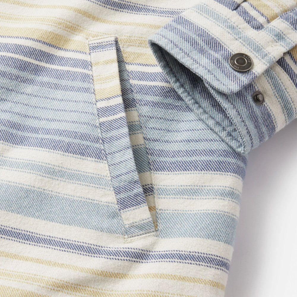 
                      
                        Pocket and sleeve detail on the Harold Stripe Jacket by Katin
                      
                    