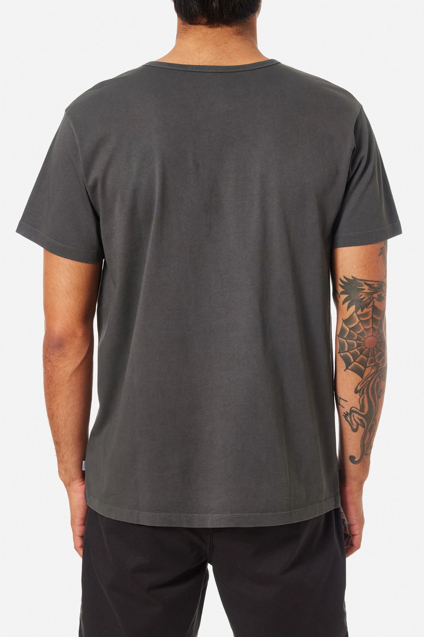 Men's washed black short sleeve t-shirt