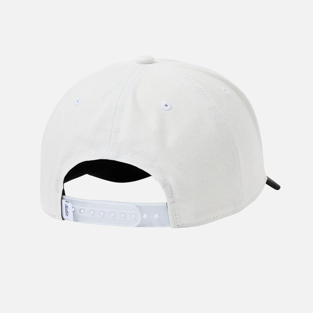 White snapback 5-panel hat by Katin