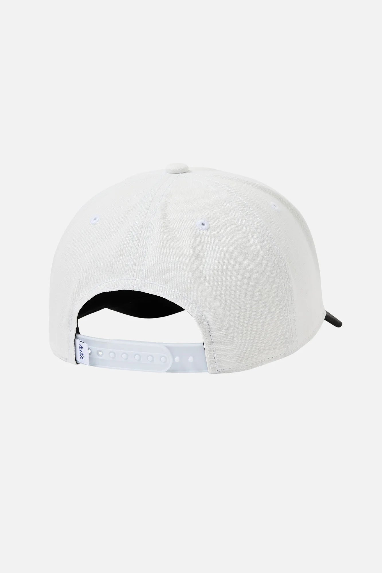 White snapback 5-panel hat by Katin