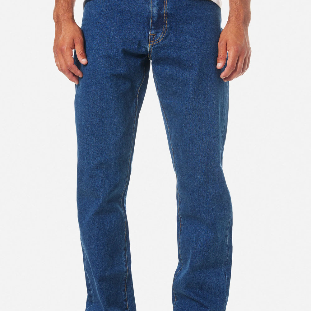 Katin's Ren 57 classic straight jean offers a timeless look with 5-pocket styling. Find your pair at Harbour Thread in Burlington, VT. 

