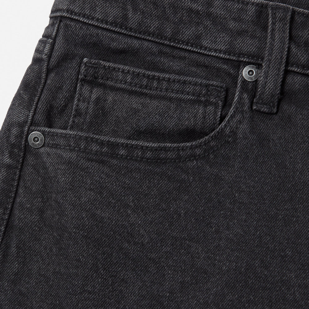 
                      
                        Pocket detail on the Washed Black Ren 57 Classic Men's Jeans by Katin
                      
                    