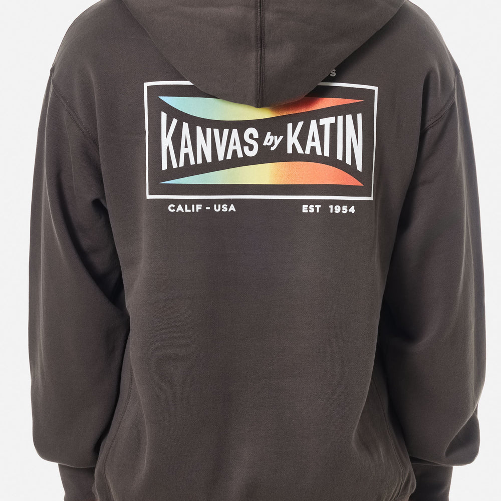 
                      
                        Back view of the Washed Black Scrubber Hoodie by Katin
                      
                    