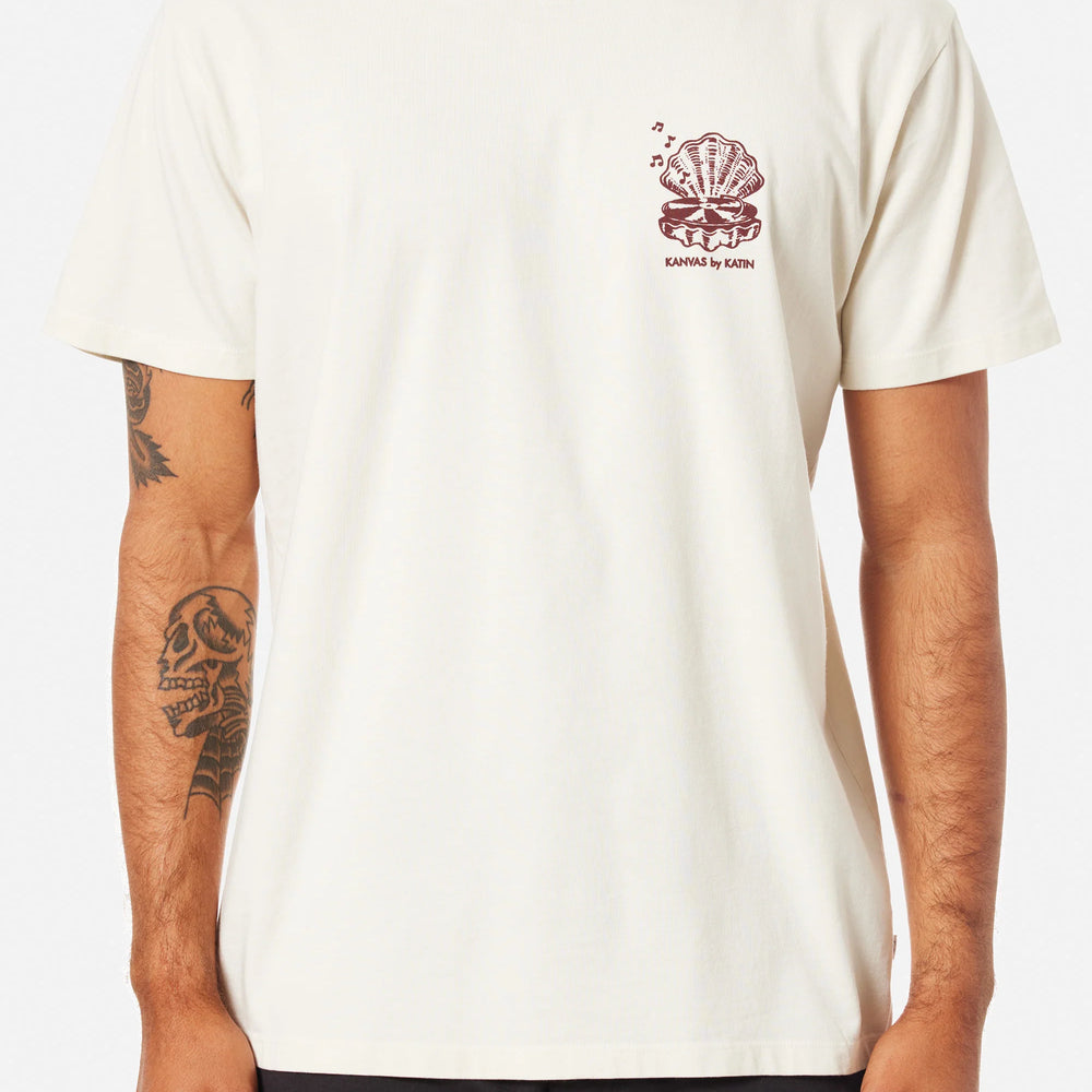 
                      
                        Shop the vintage white short sleeve Vibrations Tee by Katin at Harbour Thread
                      
                    