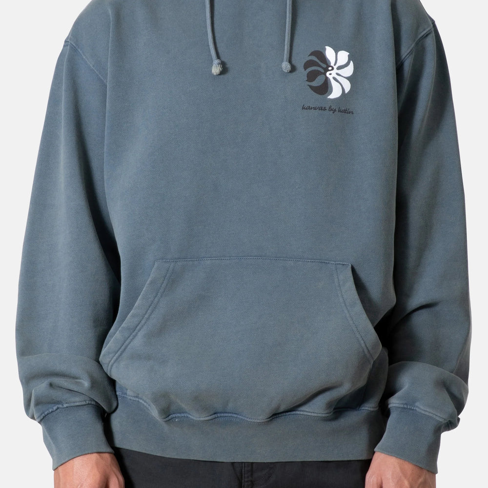 Men's blue hooded sweatshirt from Katin