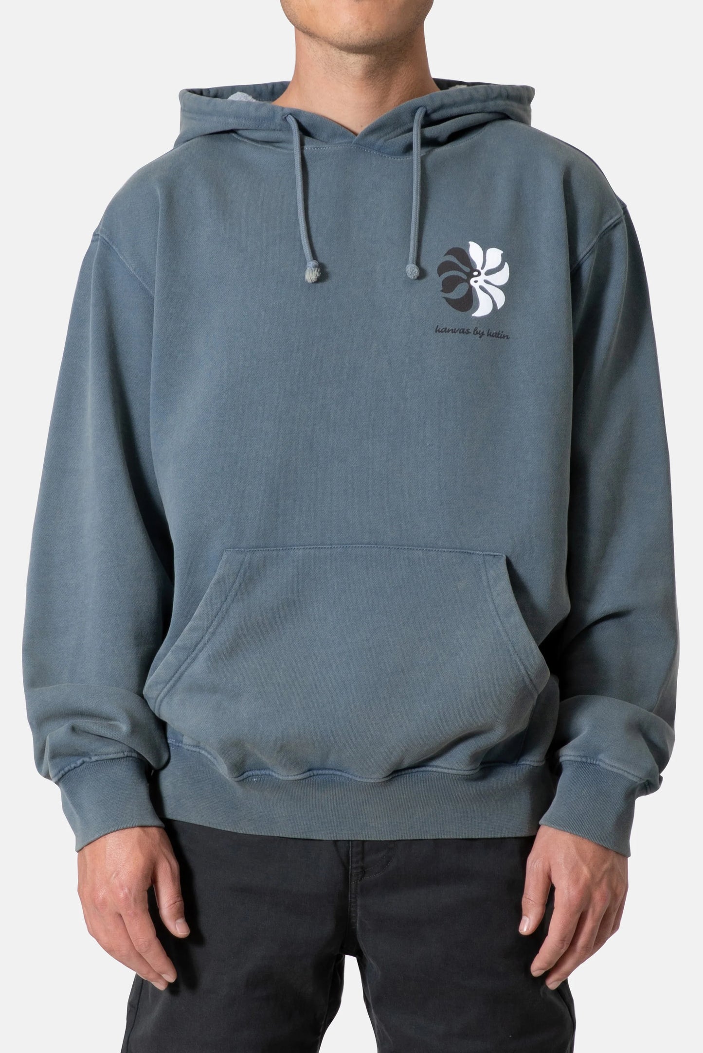 Men's blue hooded sweatshirt from Katin