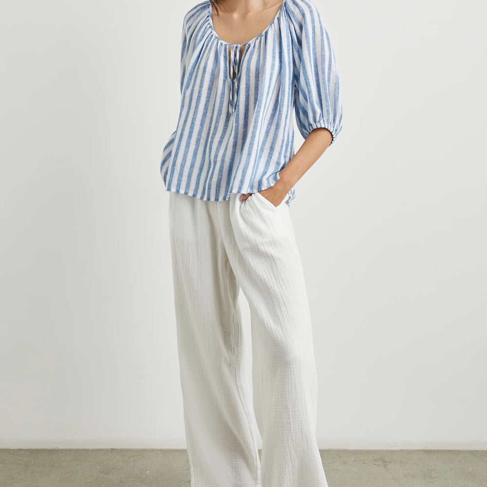 
                      
                        Front view of the Casablanca Stripe Kirstie Top by Rails
                      
                    