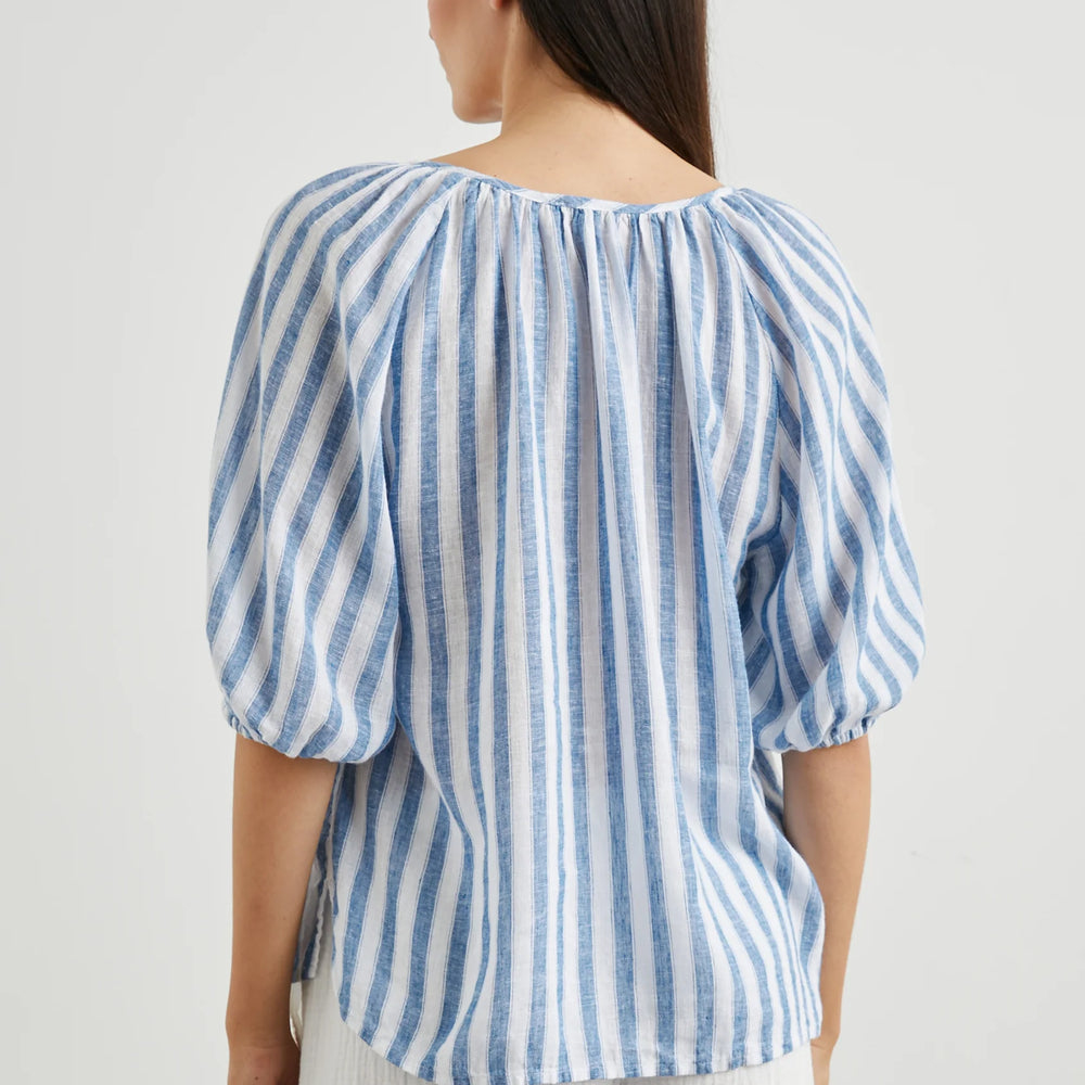 
                      
                        Back view of the Casablanca Stripe Kirstie Top by Rails
                      
                    