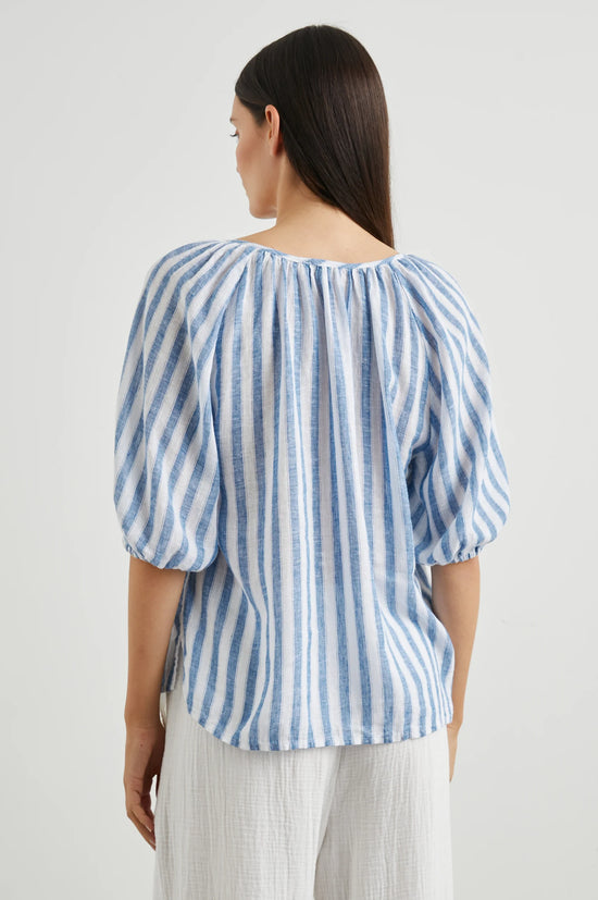 Back view of the Casablanca Stripe Kirstie Top by Rails