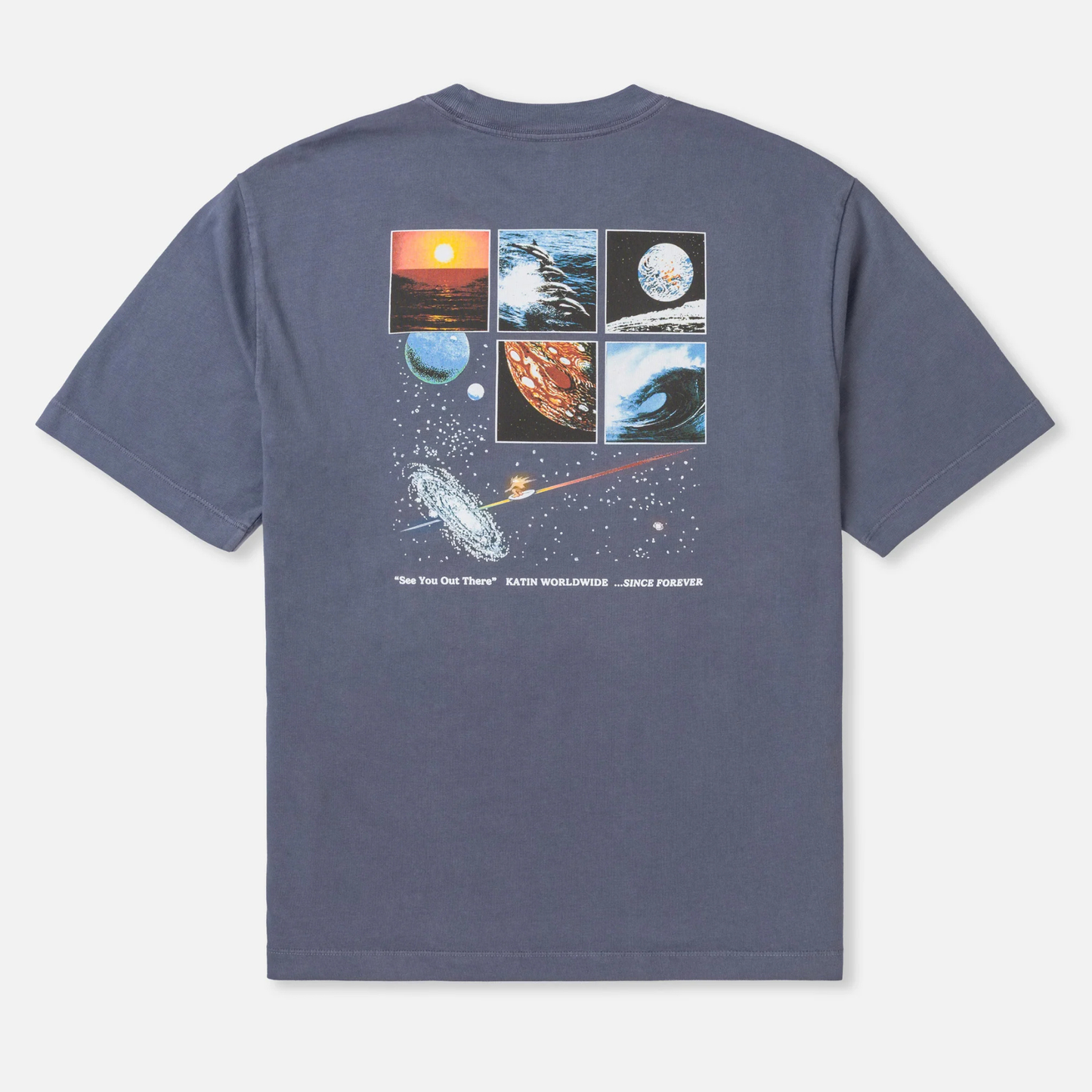 Katin Geographic Box Fit Tee in Blue