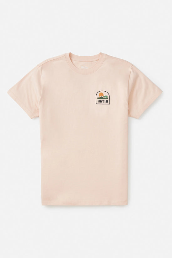 Flat Lay view of the pink Ortega Short Sleeve Tee by Katin