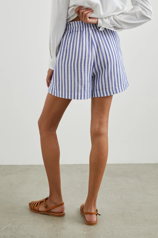 Back view of the Anacapa Stripe Leighton Short by Rails