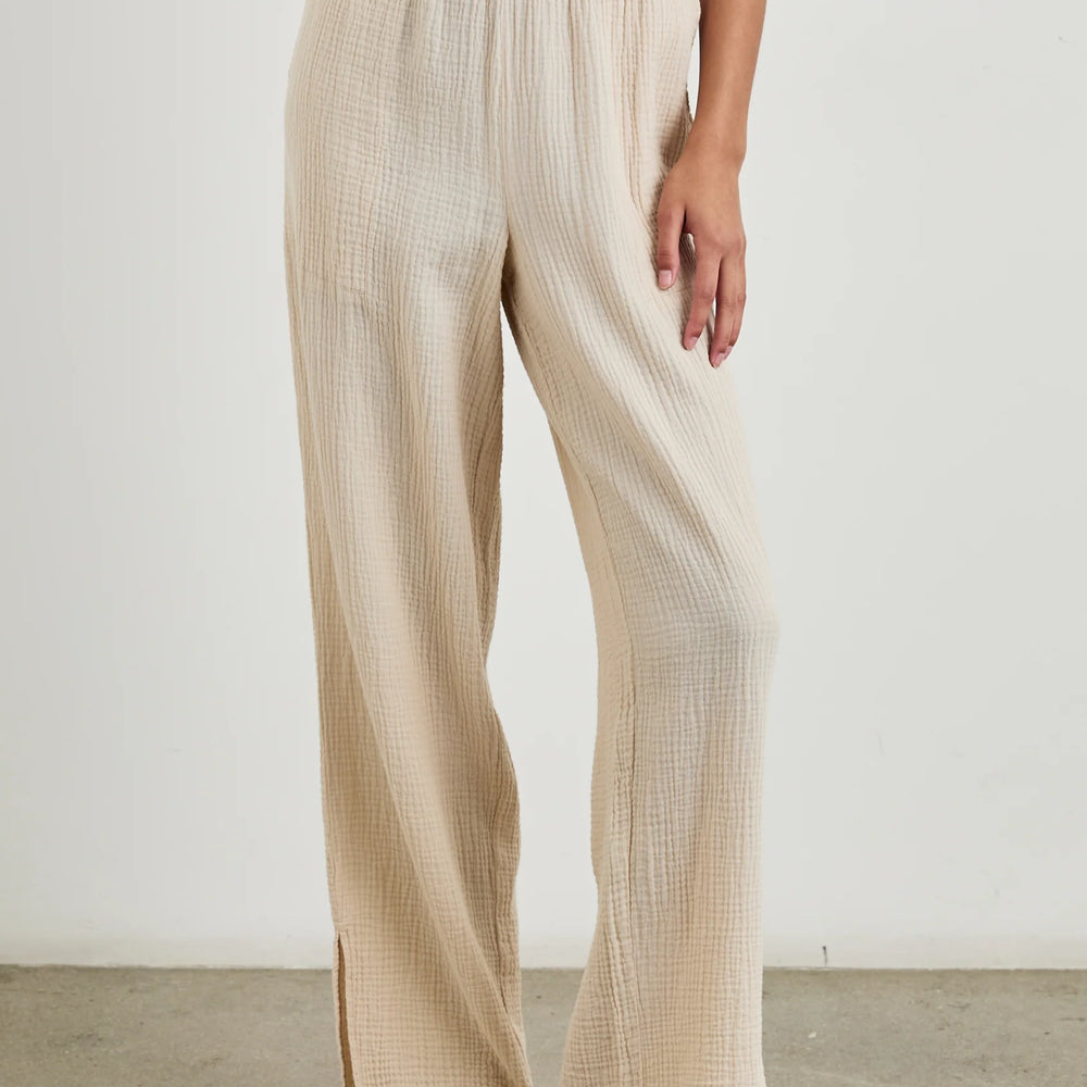 Crafted with a soft double gauze cotton in an effortless pullover silhouette, these breezy straight leg pants from Rails are perfect for any occasion