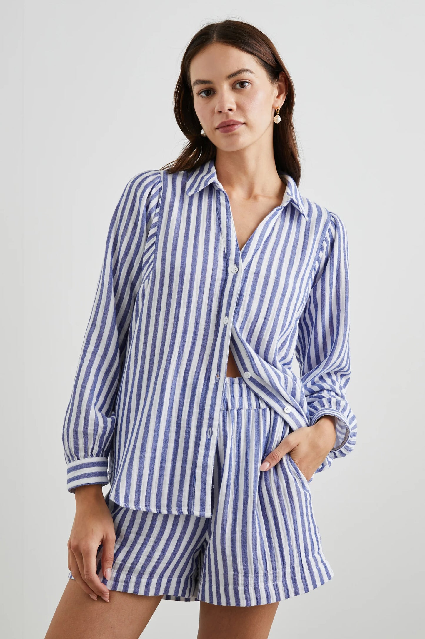 The Anacapa Stripe Lo Shirt by Rails