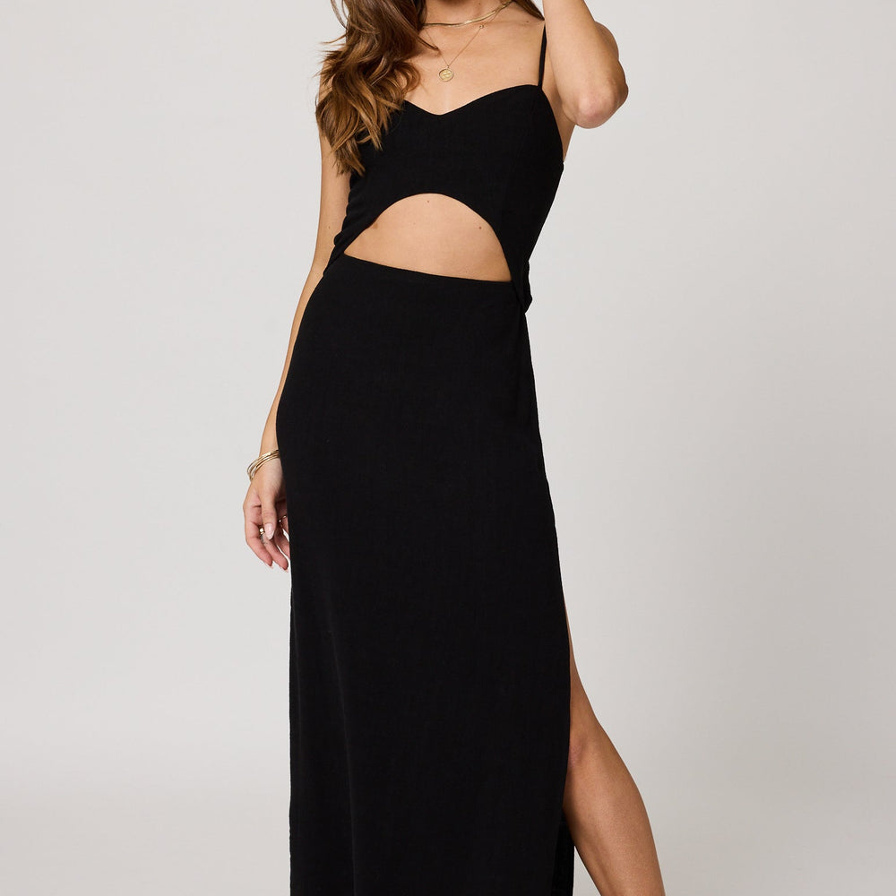 Stillwater's Il Mare Maxi Dress in the color Black