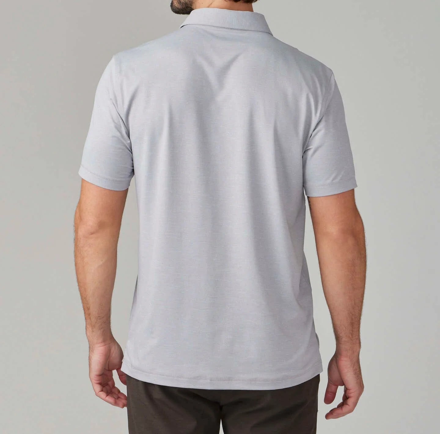 Back view of the Breeze Drysdale Performance Polo by LINKSOUL