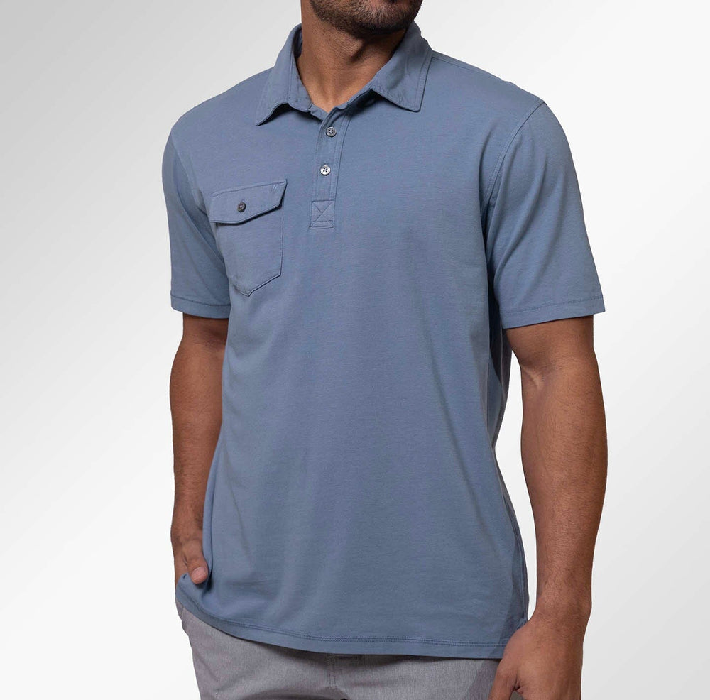 The Harbor Coast Highway Pocket Polo by LINKSOU