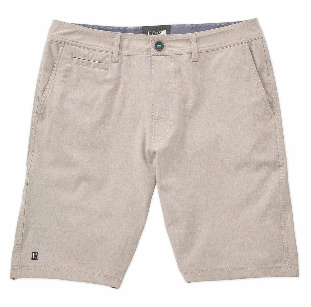 The Khaki Solid Boardwalker Short by LINKSOUL