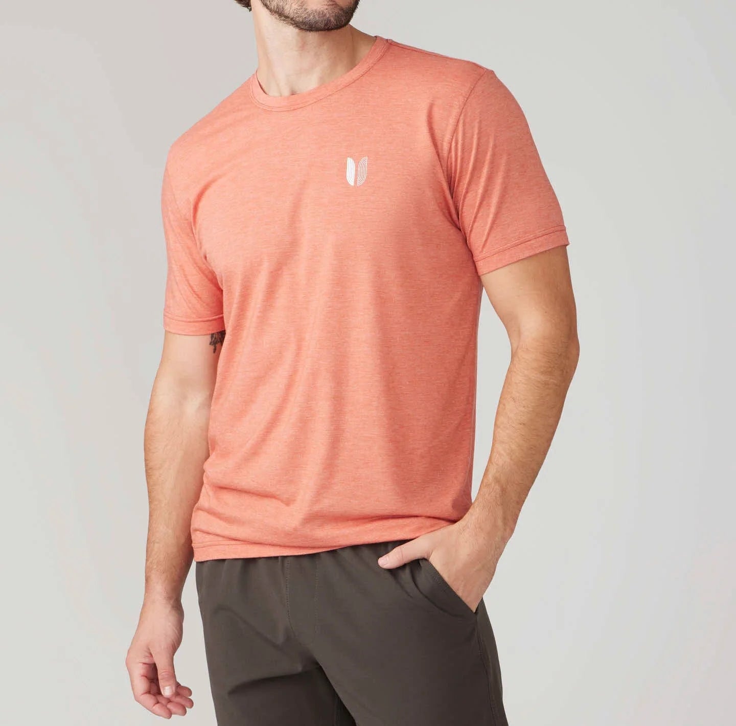 The Coral Heather Groover Tee by LINKSOUL