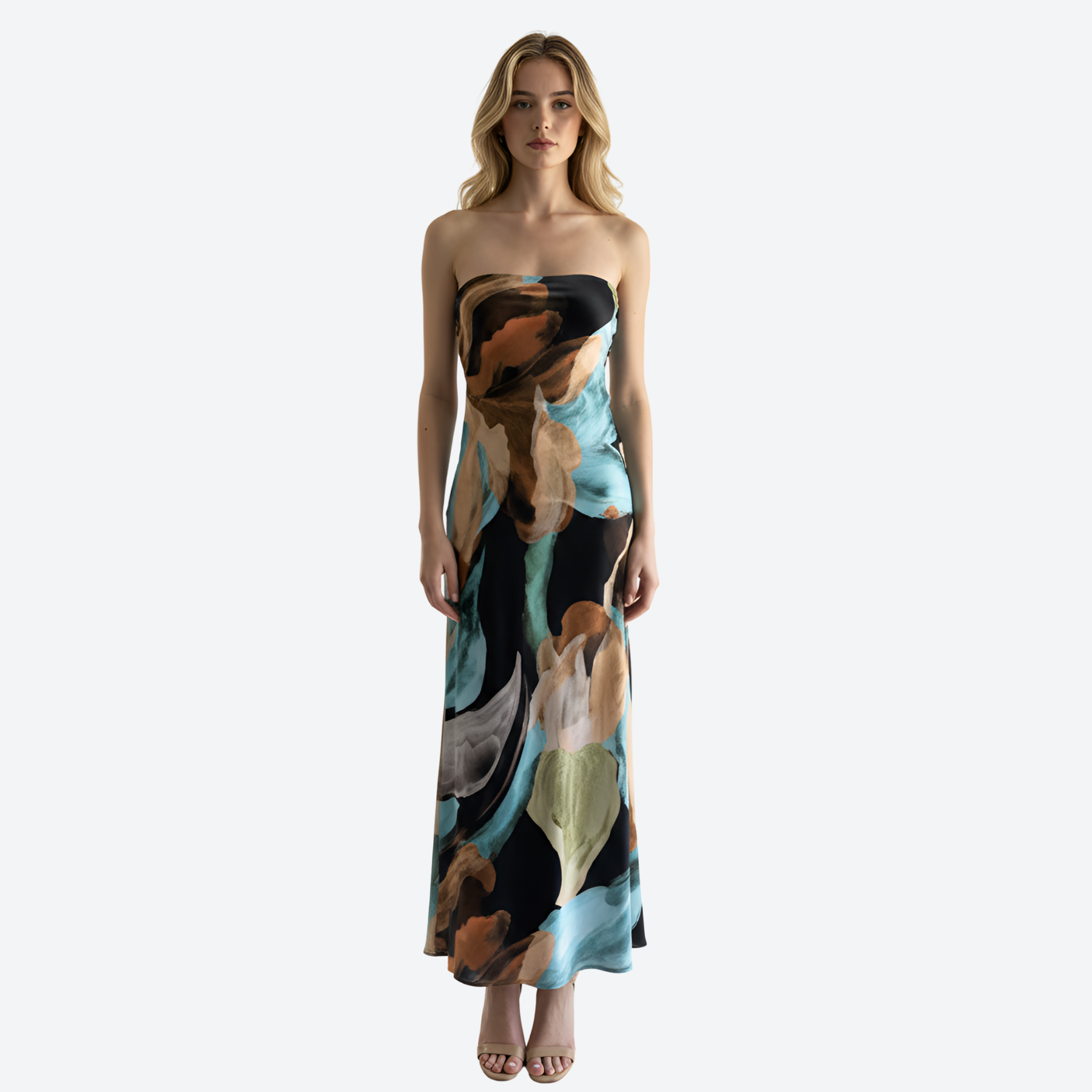 Lavender Brown Talia Maxi Dress