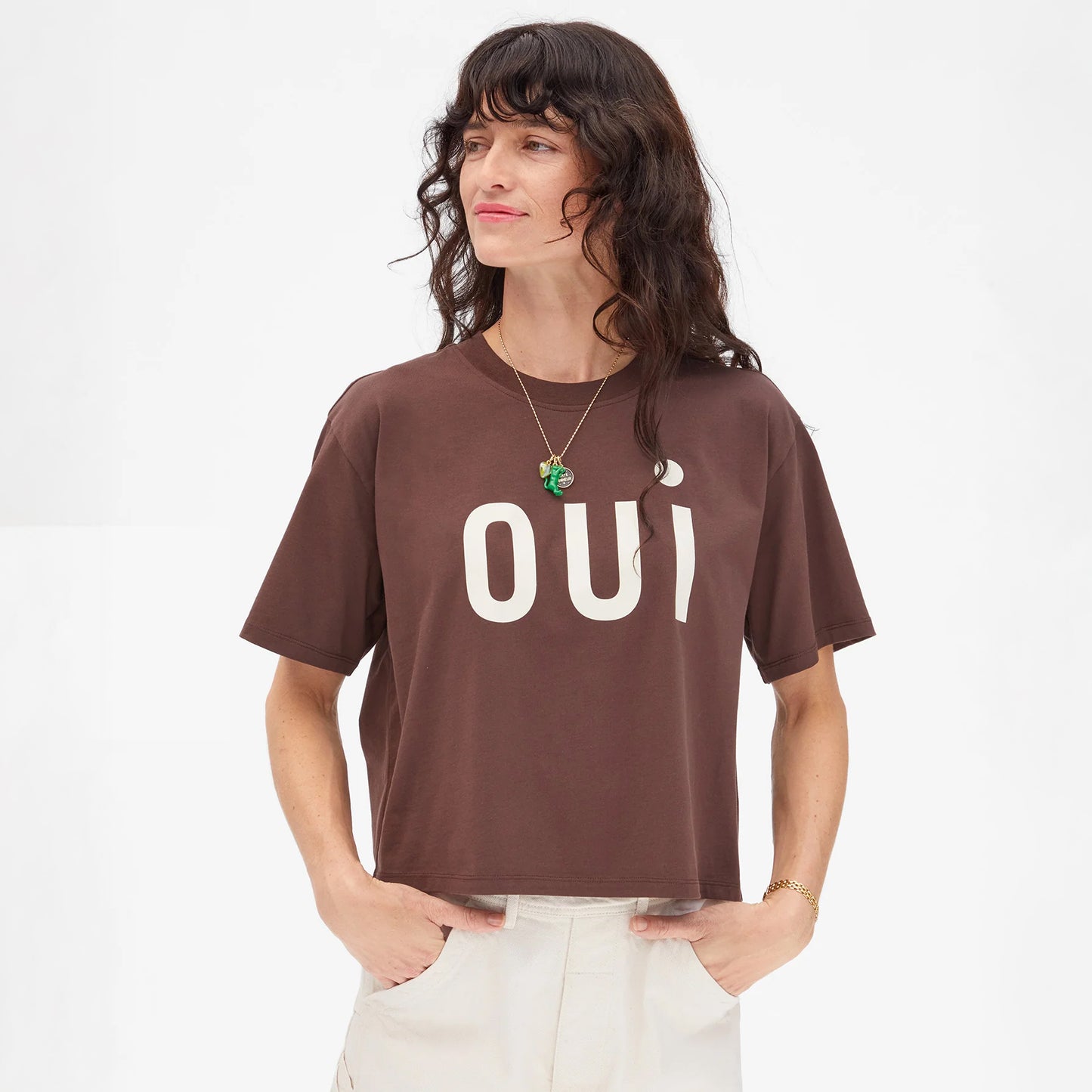 Say Oui to this short sleeve t-shirt from Clare V. It offers casual cool style for any day of the week. Find it now at Harbour Thread boutique in St. Pete, FL!