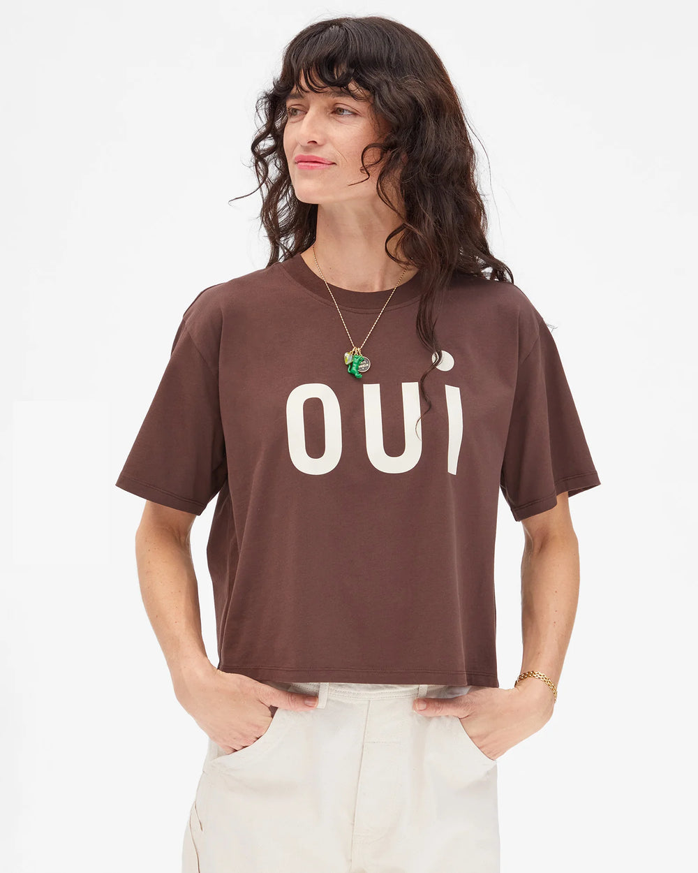 Say Oui to this short sleeve t-shirt from Clare V. It offers casual cool style for any day of the week. Find it now at Harbour Thread boutique in St. Pete, FL!