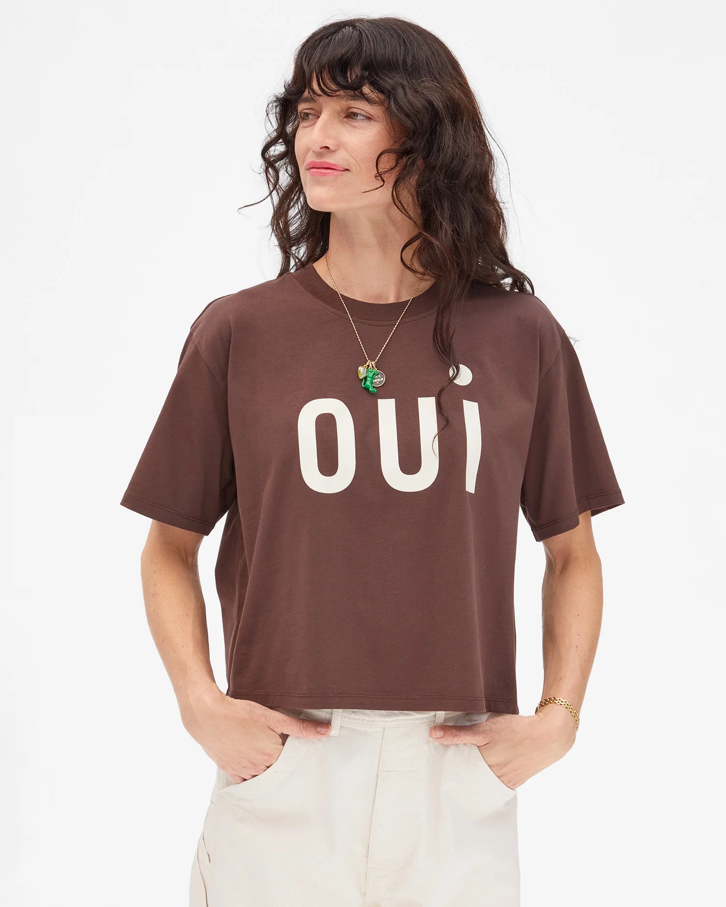Say Oui to this short sleeve t-shirt from Clare V. It offers casual cool style for any day of the week. Find it now at Harbour Thread boutique in St. Pete, FL!