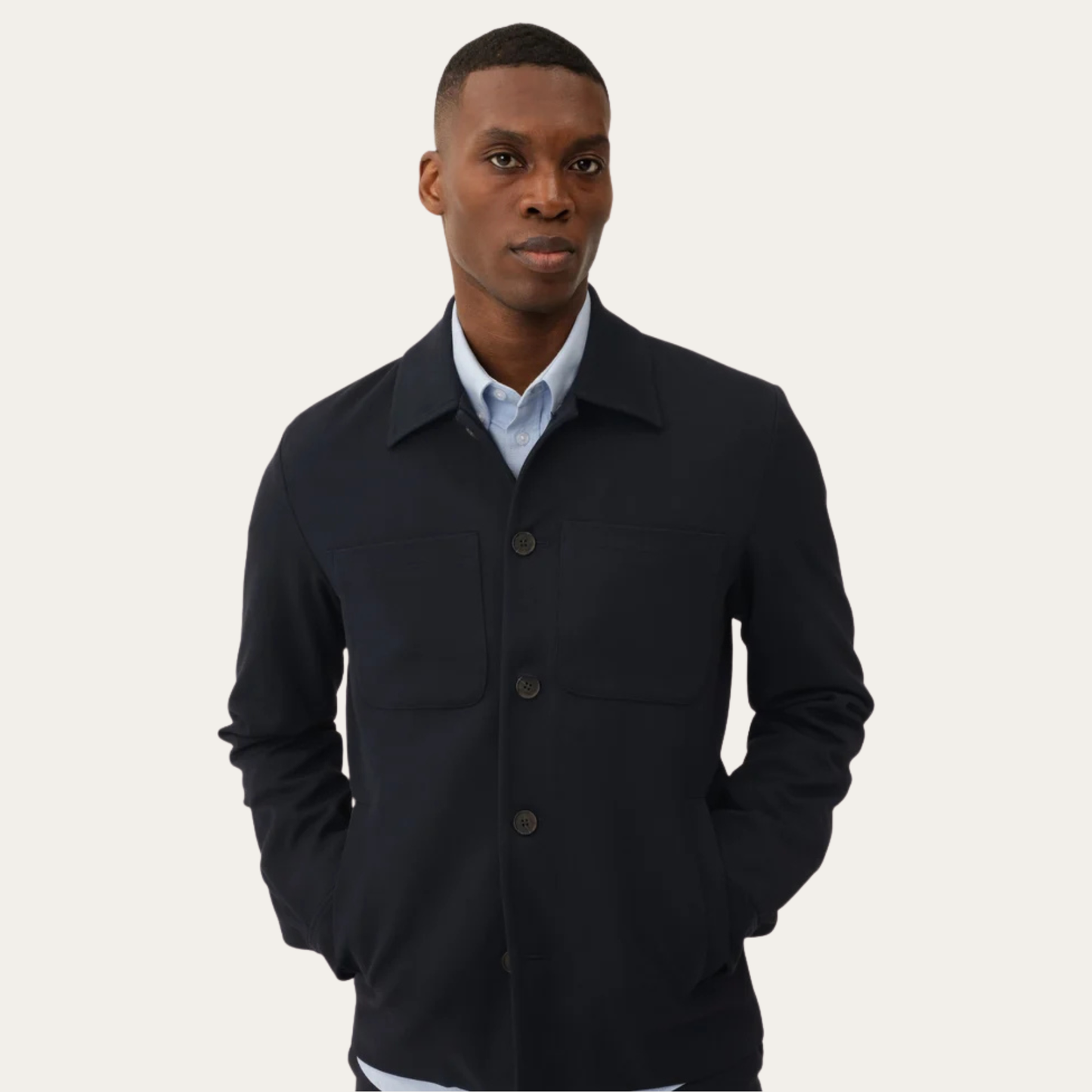 Les Deux Navy Como Hybrid Jacket