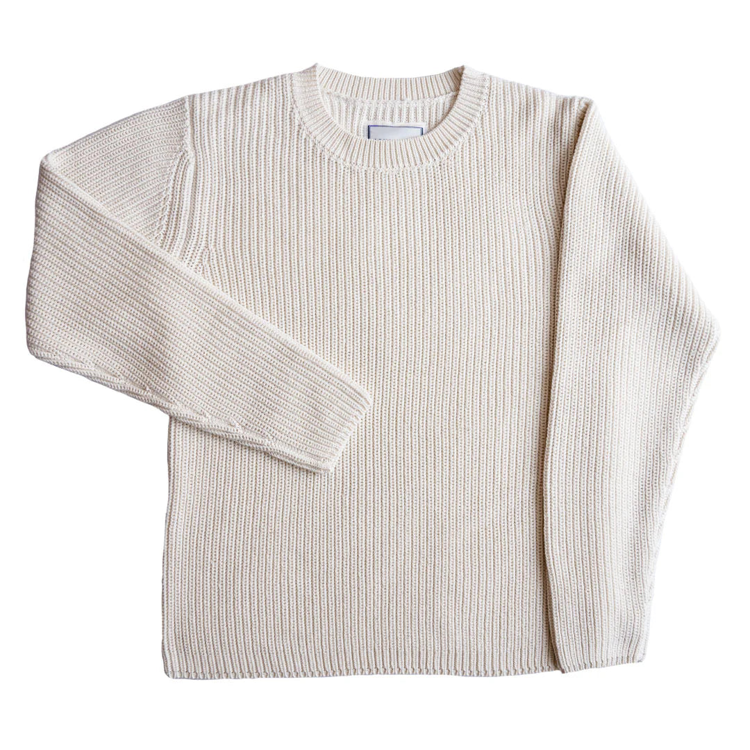 The Long Wharf Supply Women's Kennebunkport SeaWell Sweater in the color Cream