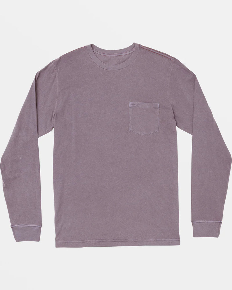 The Gray Ridge PTC Pigment Long Sleeve Tee by RVCA